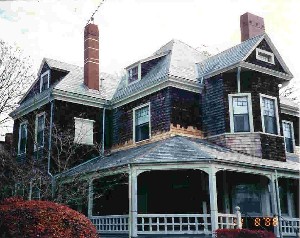 Ryan Home exterior restoration (before).